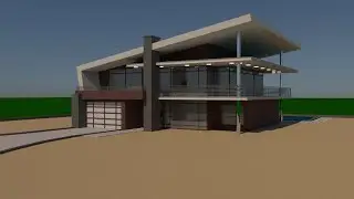 Modern House - Final Project By Matthew Vachon (Autodesk Maya 2020)