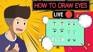 How To Draw Eyes || Live Stream 🔴 || Op Animation