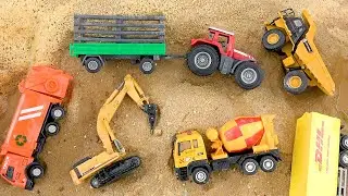 Mobil mobilan excavator truk oleng mainan anak-anak