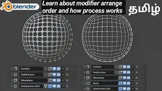 Learn about how to arrange modifiers and it's process#blendertutorial#3dmodeling#blender3d#blender