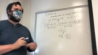 Average Rate of Change - A line Is Its Own Secant Line