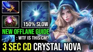 WTF 3 Sec CD Crystal Nova 150% AOE Move Slow Unlimited Skill Spam NEW Offlane Crystal Maiden Dota 2