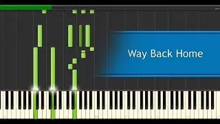 Krys Talk & Cole Sipe - Way Back Home [Piano Tutorial]