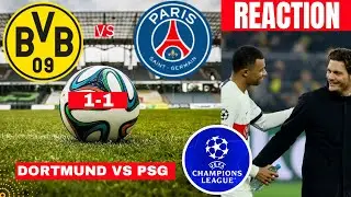 Borussia Dortmund vs PSG 1-1 Live Stream Champions league Football UCL Match Score Highlights Direct