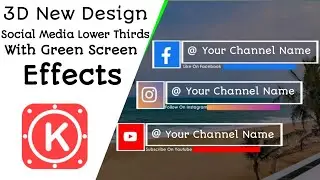 Attractive Social Media Lower Thirds Green Screen Animation | Facebook YouTube Instagram