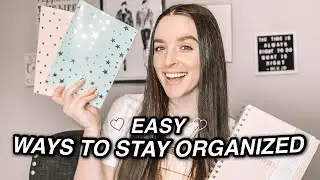 how I stay organized in 2021 | to-do lists, notebooks,  planners,  + MORE !