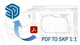 Import PDF/DWG/JPEG Technical drawings to SketchUp in 1:1 with lines