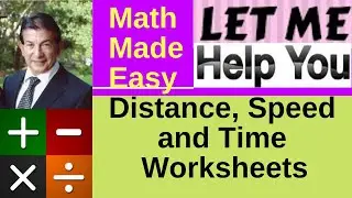 Distance, Speed and Time Worksheets