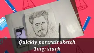 how to sketch quickly | quickly sketch Robert Downey Jr. Tony stark | Quickly sketch