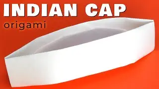 Paper Indian Cap Origami []No glue]. ❣ Nehru Topi ❣ Gandhi cap