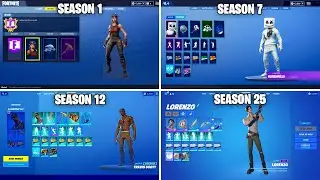 Evolution of Locker in Fortnite (Season 1 - Season 25)