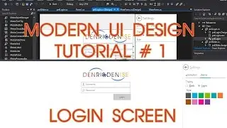 Modern UI Project Tutorial No. 1 - Login Screen