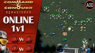 Command and Conquer Remastered: Tiberian Dawn - 1v1 Online Multiplayer Ranked Gameplay - 2 Matches