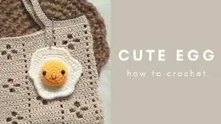 Crochet sunny side | crochet fried egg | GreenLime