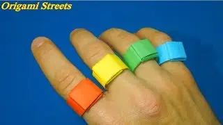 How to make a ring out of paper. Infinity rings made of paper.