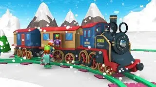 Christmas Cartoon - Toy Factory - Choo Choo Train - Winter Fun for Kids