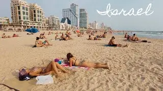 Tel Aviv Israel Beach Walk 4k 🇮🇱 Tourist Attractions, Bikini Beach 2022