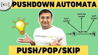 9.3 Push, Pop, Skip Operations on Pushdown Automata  | TOC | Theory of Computation | Automata Theory