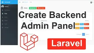 How to Create Backend Admin Panel in Laravel | Backend Admin Panel in Laravel