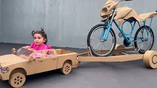 FAÇA UMA INCRÍVEL CARRETINHA REBOQUE DE PAPELÃO