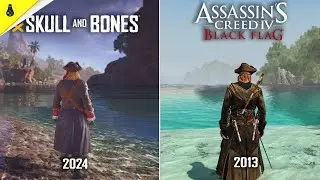 Skull and Bones vs Assassins Creed IV Black Flag - Details and Physics Comparison