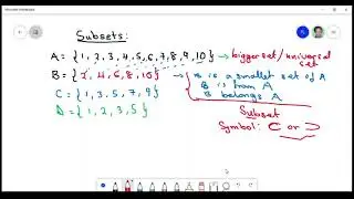 JHS-Lesson: Subset of a set