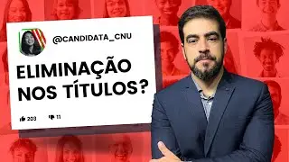 CNU: Você precisa separar seus títulos agora ou...