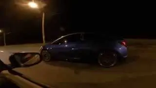 Golf 6 GTI REVO St.2 MT vs Opel Astra OPC Stock (custom exhaust)