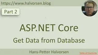 ASP.NET Core - Get Data from Database - Part 2