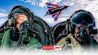 George Russell and Ted Kravitz fly Eurofighter Typhoons! 😲