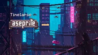 Cyberpunk City - Pixel Art Timelapse