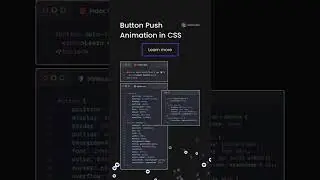 Button push animation made with CSS | CSS animations