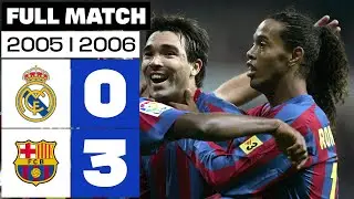 Real Madrid - FC Barcelona (0-3) 2005/2006 PARTIDO COMPLETO