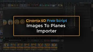 Cinema 4D Free Script: Images To Planes Importer