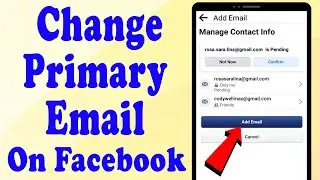 How to Change Primary Email on Facebook  ||  Change Facebook Email 2021  ||  Remove Old Email on FB