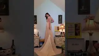 Dainty Rascal dancing in Gorgeous vintage wedding dress