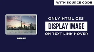 Display Image On Text Link Hover using CSS Only |  Simple CSS Tricks