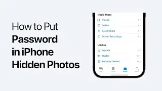 How to put password in iPhone hidden photos