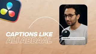 Captions like Ali Abdaal in DaVinci Resolve (Text / Subtitle Highlight Tutorial)