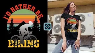 Vintage Cycling T-Shirt Design For Zazzle In Photoshop Tutorial