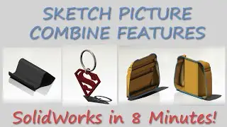 IMPORT Pictures, AUTOTRACE, and Combine Features in SolidWorks in 8 Minutes!
