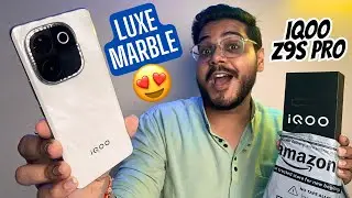 iQOO Z9s Pro 5G (8+128GB) Luxe Marble Amazon Unboxing and Full Overview🔥 | iQOO Z9s Pro Unboxing😍