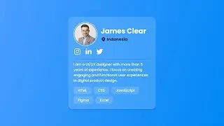 How to Create Profile Card Design in HTML & CSS