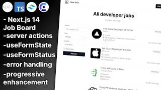 Learn Next.js 14 Server Actions With This One Project (UseFormStatus, UseFormState, Error Handling)