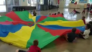 Parachute games for PE