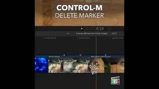 Final Cut Pro Shortcut | Control-M | Delete Marker