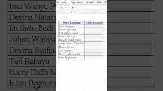 Memisahkan Nama Belakang Secara Cepat di Excel #Shorts