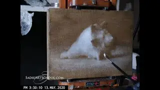 Antique White Shell Painting Timelapse by Sadie Valeri