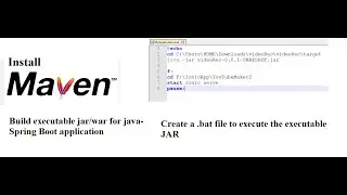 Build Executable Jar Create BAT File to execute jar