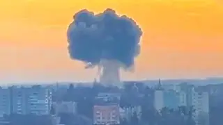 Russian missile strikes Ukrainian base in Khmelnitsky